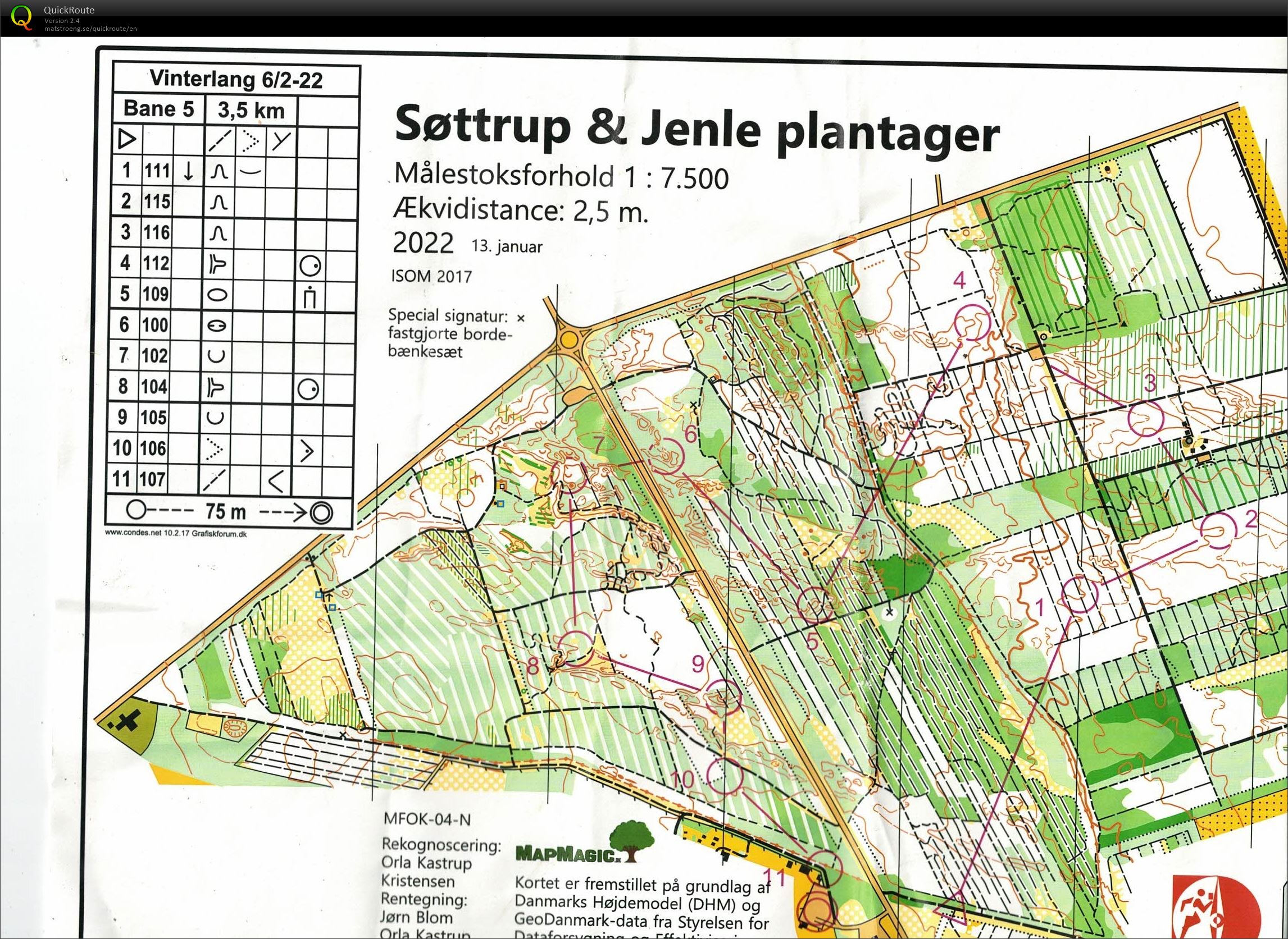 Søttrup Jenle Plantager, Vinterlang, Bane 5, Pia Gade, 060222 (2022-02-06)