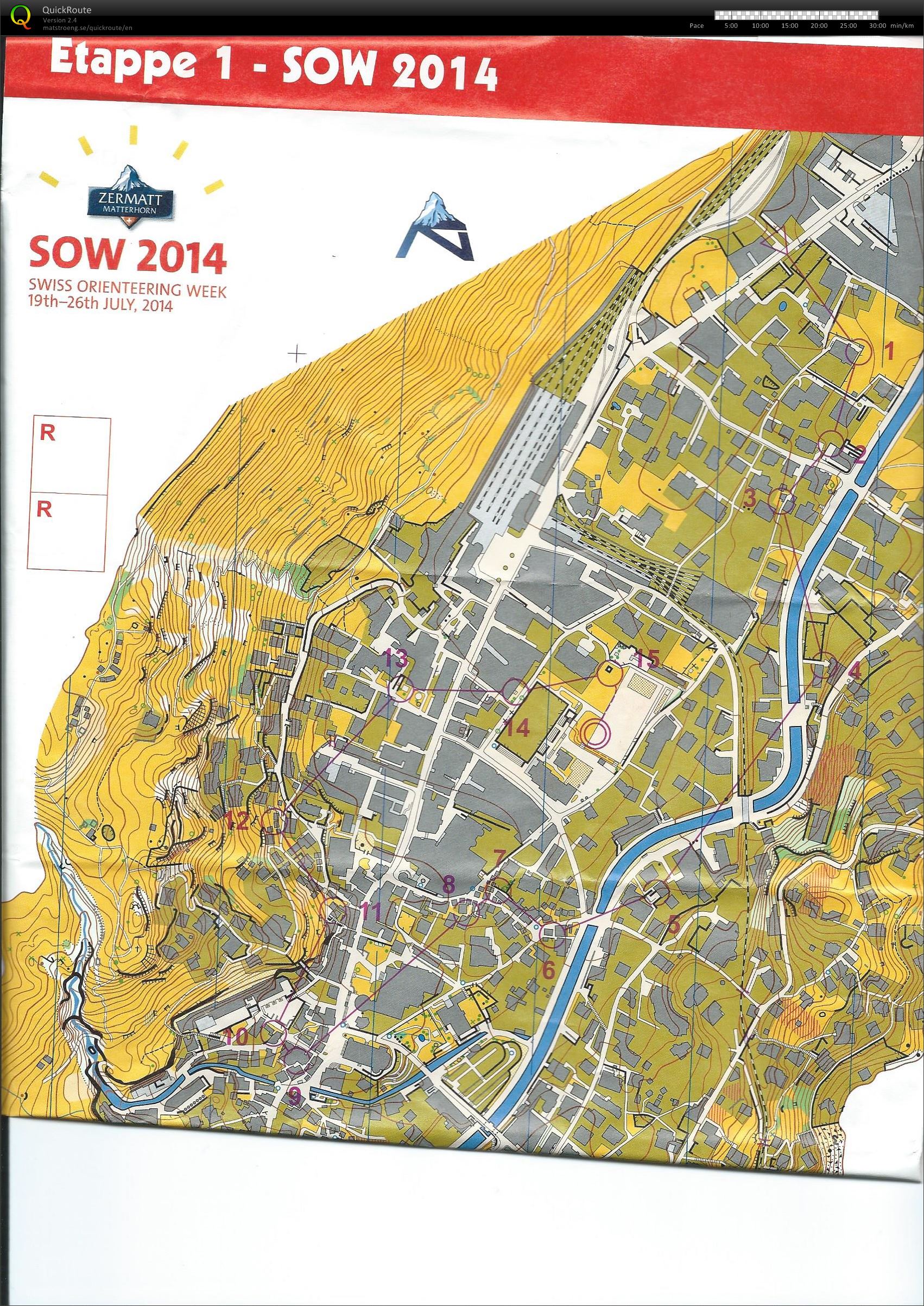 Swiss O-week etape 1 (20.07.2014)